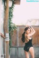 Beautiful Pichana Yoosuk shows off her figure in a black swimsuit (19 photos) P3 No.e24988